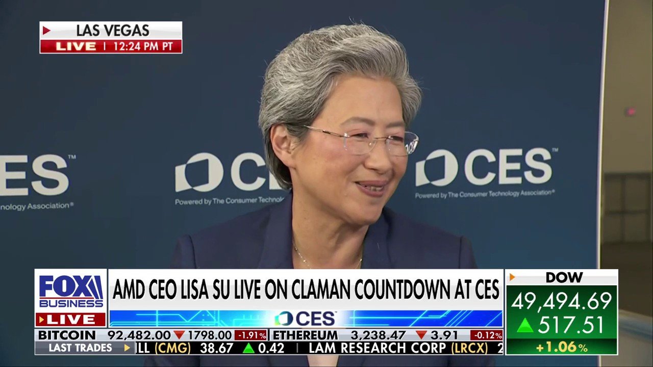 AMD CEO Lisa Su joins ‘The Claman Countdown’ to discuss her vision for the future of AI and why demand for computing power is surging.