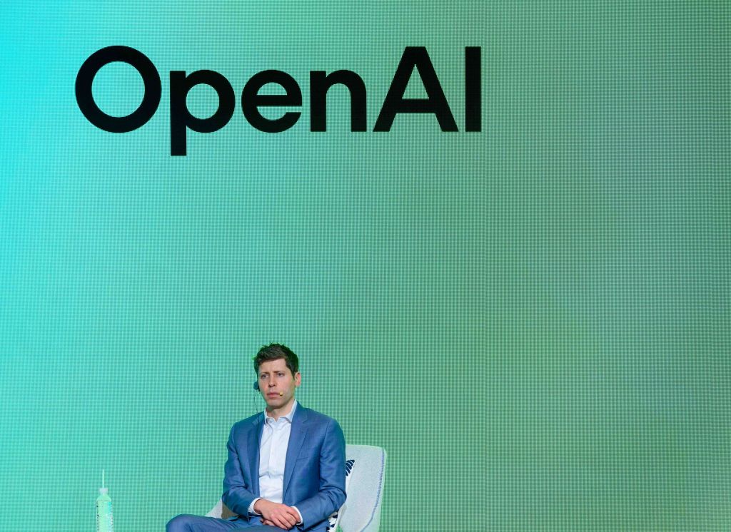 OpenAI Chief Executive Officer Sam Altman speaks during the Kakao media day in Seoul.